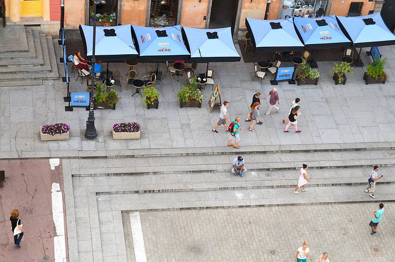 Caste Square looks beautiful from the observational deck. 