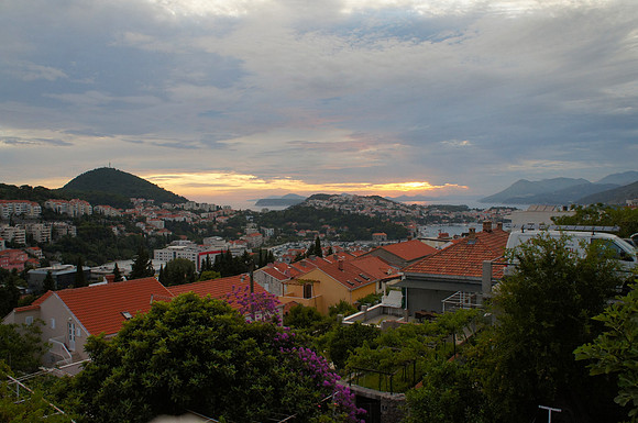 View from our apartment in Dubrovnik