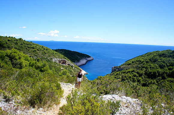 View of Stivina Beach in Vis