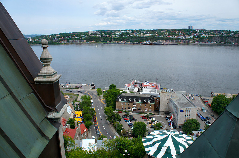 View from our window Château Frontenac in Quebec