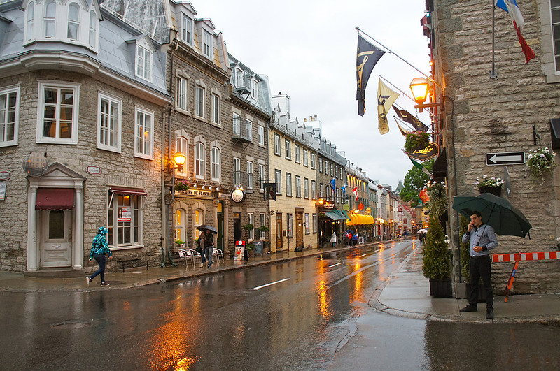 Streets of Quebec look very European. Sometimes it's easy to forget that you are still in North America. 