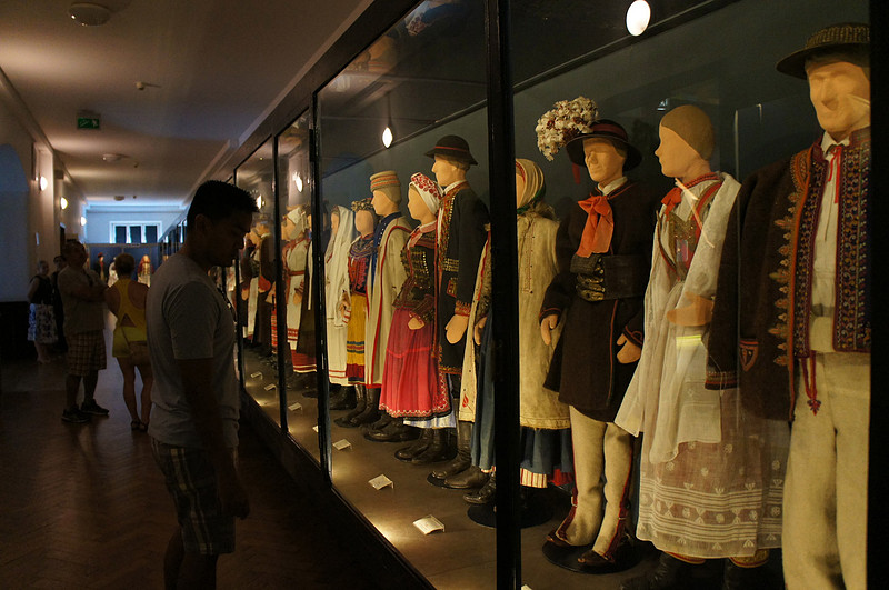 Traditional clothing from various regions of Poland