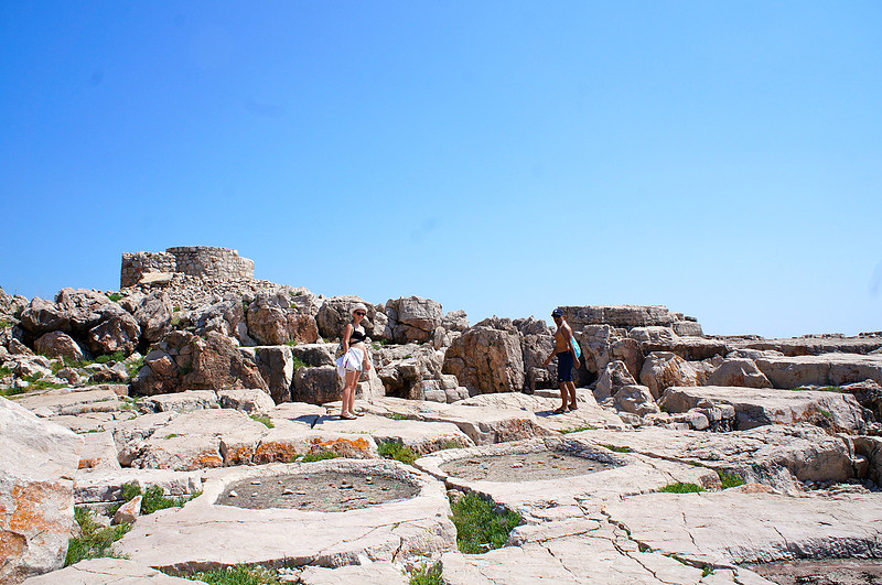 Walking on rocks at Lokrum