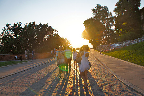 Walking towards Wawel