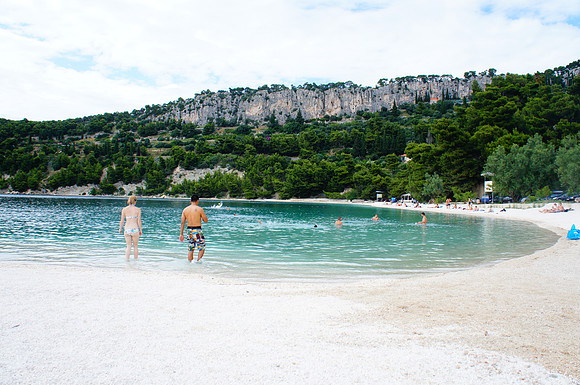 Kasjuni Beach in Marjan Park