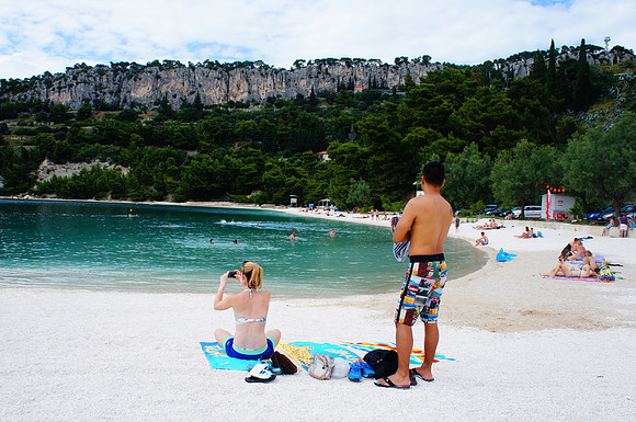Kasjuni Beach in Marjan Park