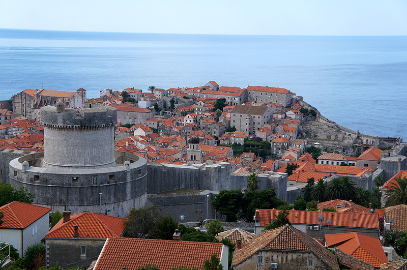 View of the Old City (Stari Grad) from our hike to the top of Mount Srd