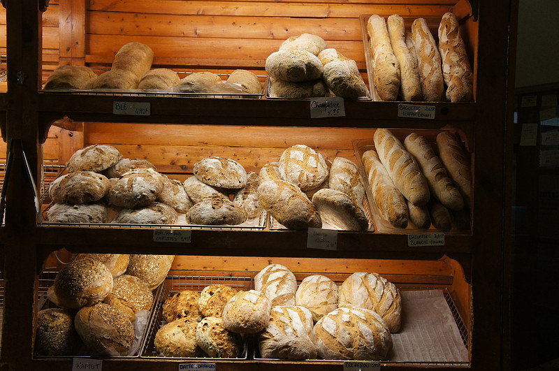 Freshly baked bread in one of Quebec's bakeries. 