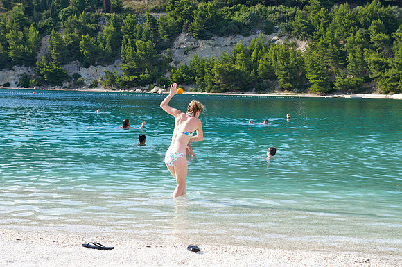 Kasjuni Beach in Marjan Park
